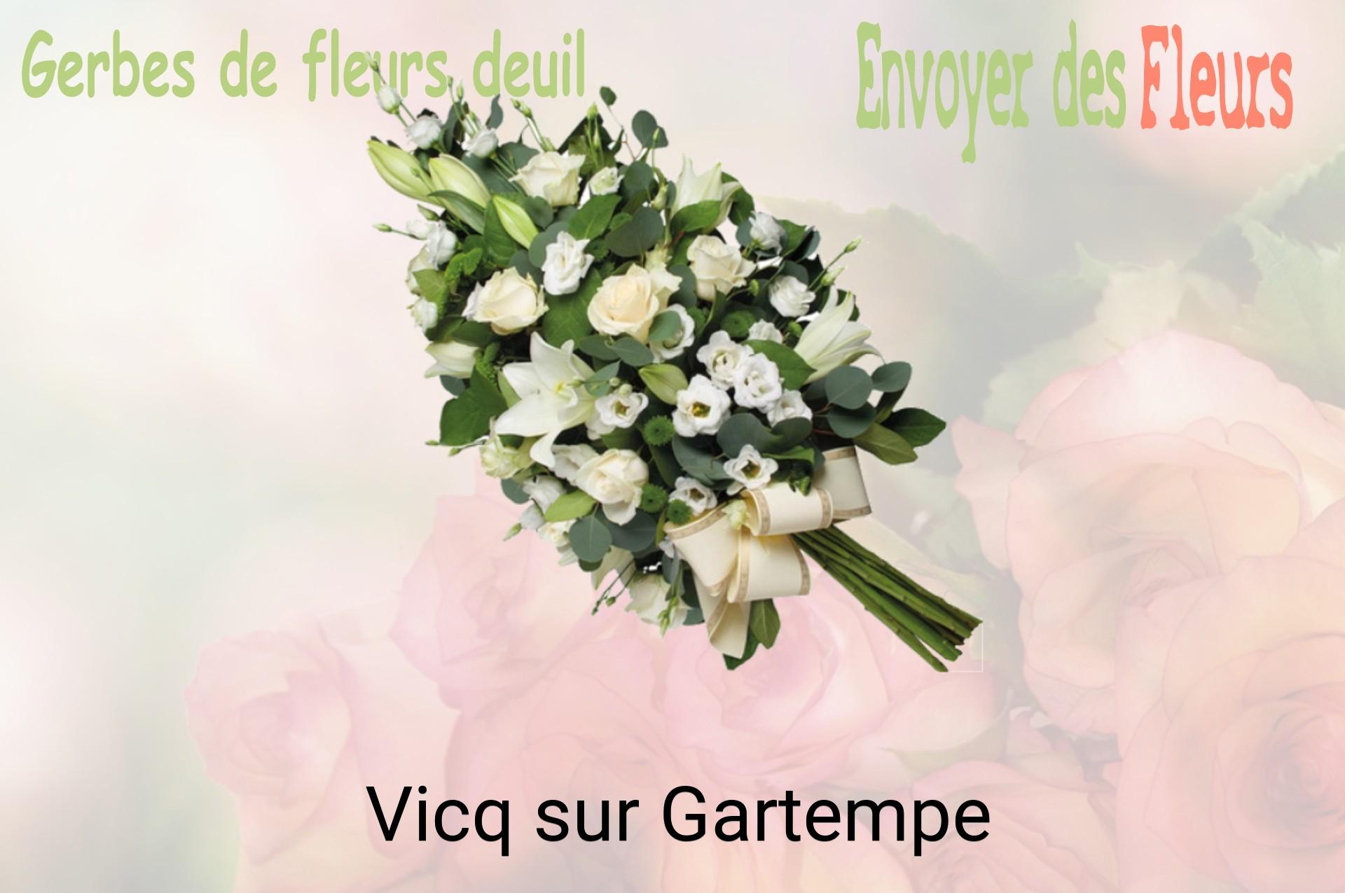 Gerbe de fleurs de deuil livrée à Vicq-sur-Gartempe